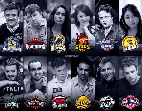 Global Poker League Teams and Managers