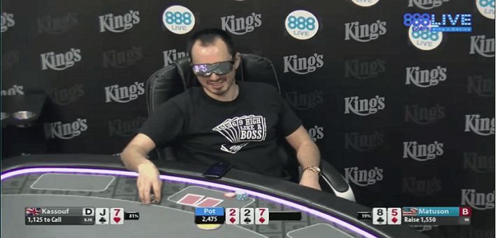 Will Kassouf at the 888poker Twitch channel