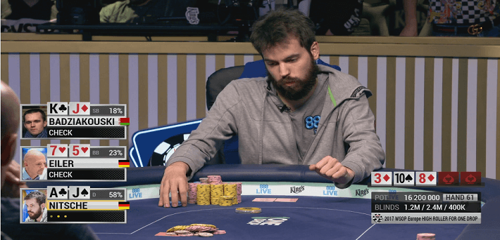 Watch the €111,1111 WSOPE High Roller for One Drop here