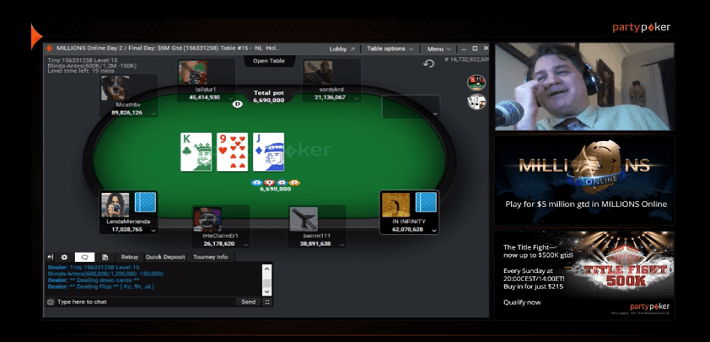 Watch the Partypoker MILLIONS ONLINE here