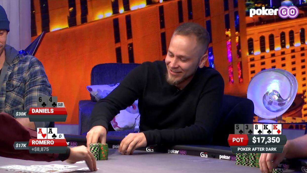 Poker Hand of the Week – James Romero’s Pocket Aces and Jake Daniels combo draw clash in a huge pot on PAD