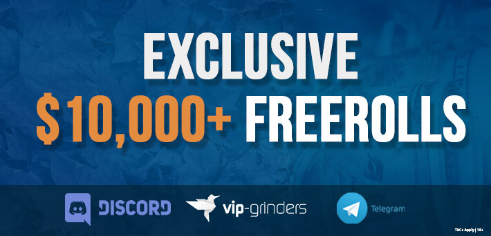 VIP-Grinders Poker Freerolls from February 26 - March 3 2024