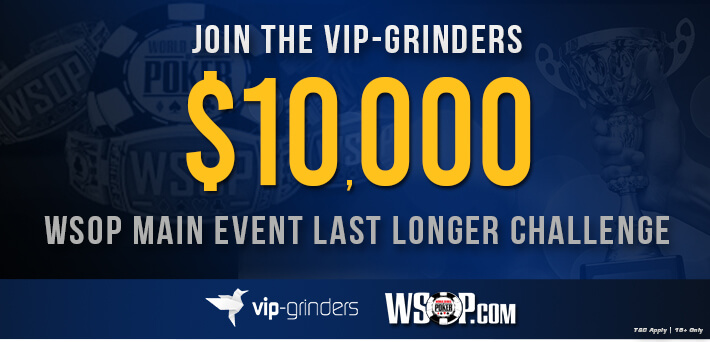 Join our $10,000 WSOP Main Event Last Longer Bet For Free