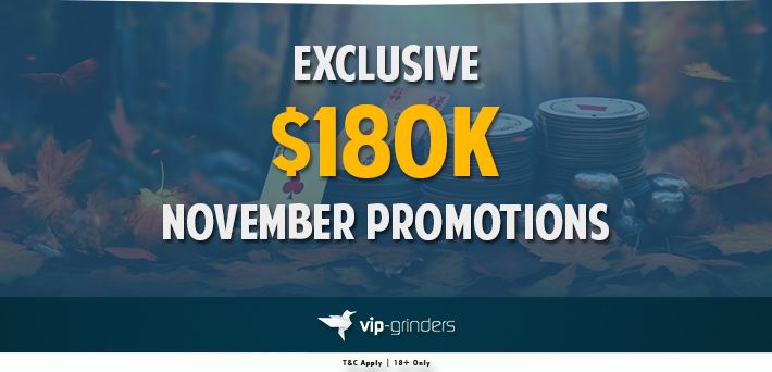 More than $180,000 in VIP-Grinders Promotions November!