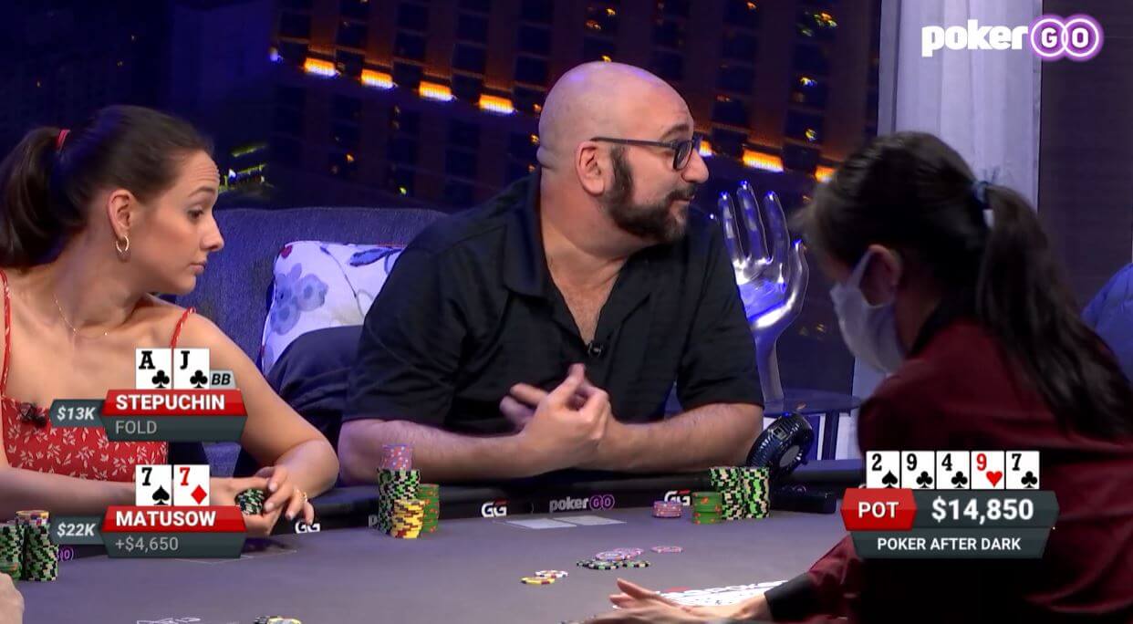 Poker Hand of the Week - Frank Stepuchin rivers the nut flush and folds it!