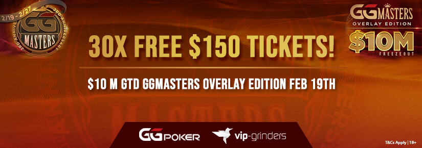 Join Our $4,500 GGMasters Overlay Edition Giveaway And Win 1 Of 30 Tickets!