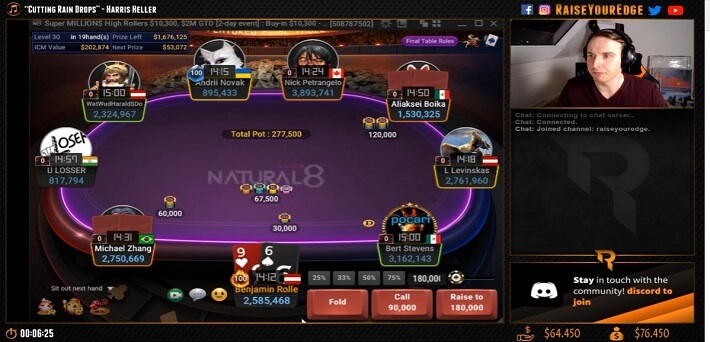 Benjamin “bencb789” Rolle wins GGPoker Super MILLION$ for $424,581 live on Twitch!