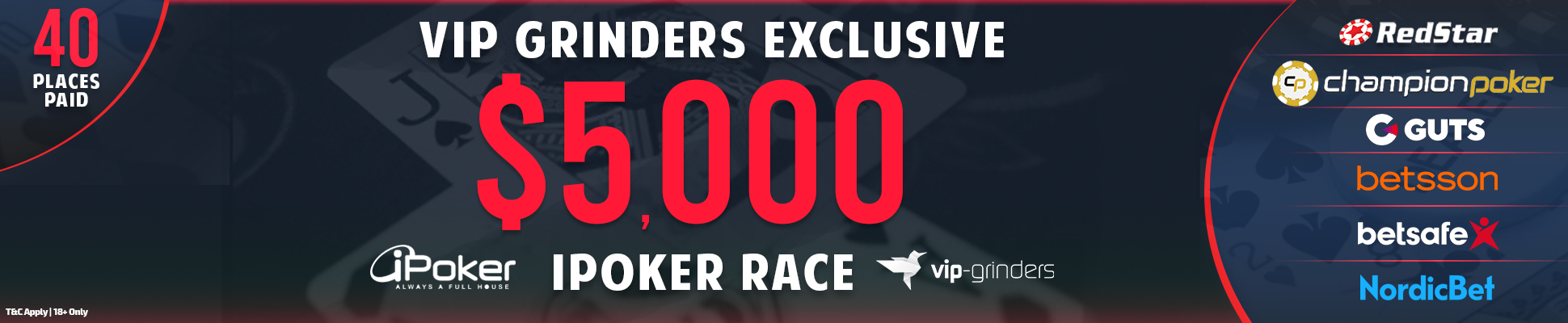 VIP Grinders $5,000 iPoker race