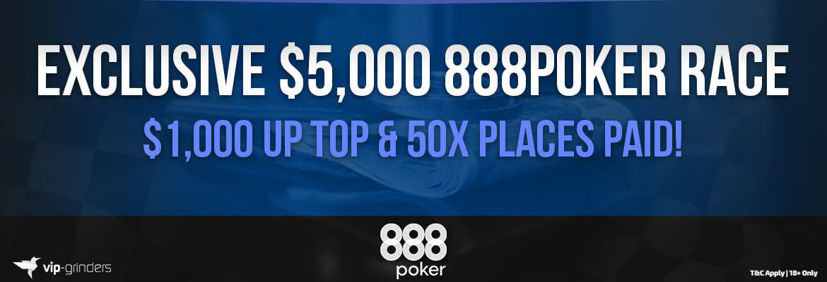 Exclusive $5,000 888poker Race