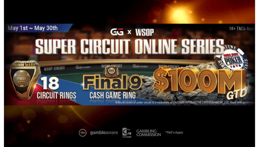 GGNetwork announces $100,000,000 GTD WSOP Super Circuit Online Series 2021 from May 1 – 30