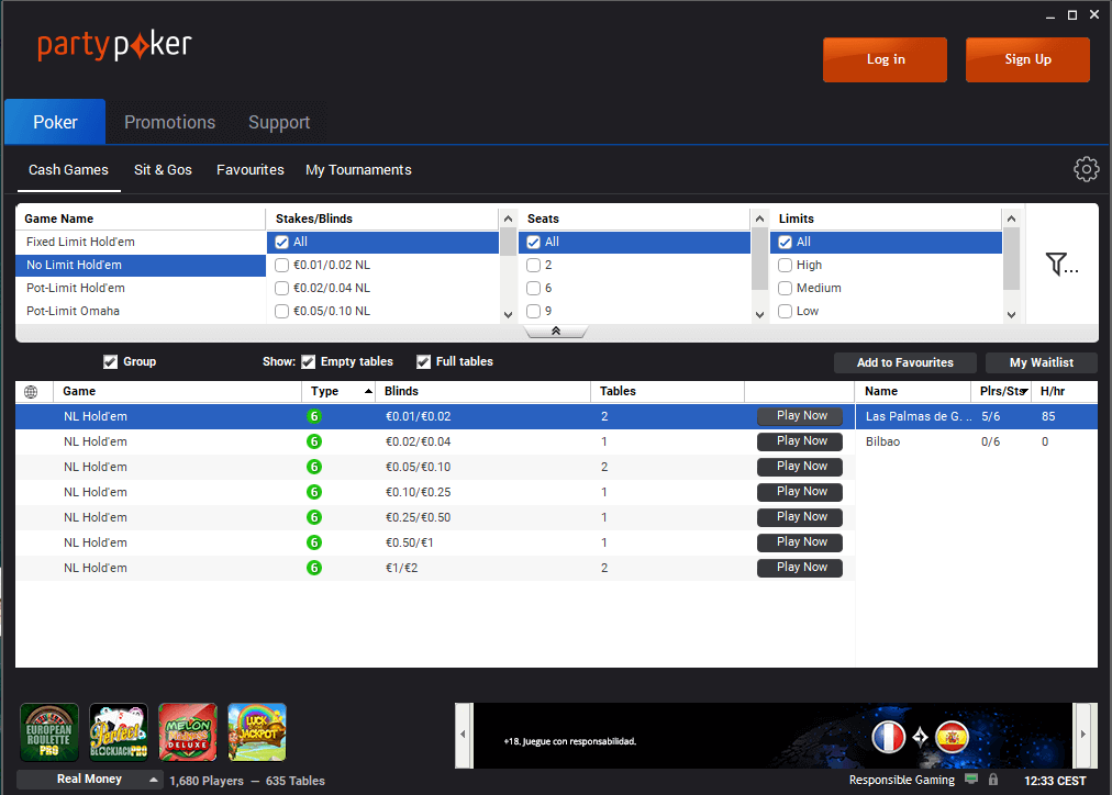 Partypoker.es-review-lobby