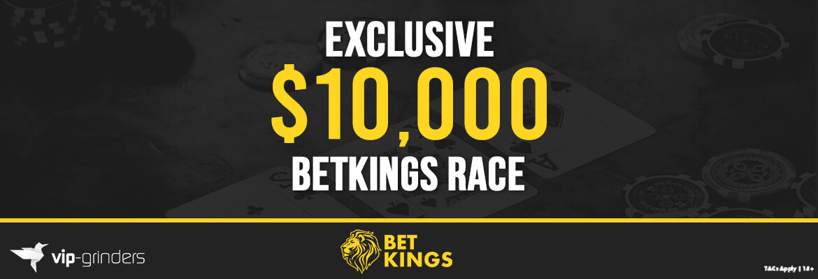 Maximize your value on BetKings with our new Exclusive $10,000 Race