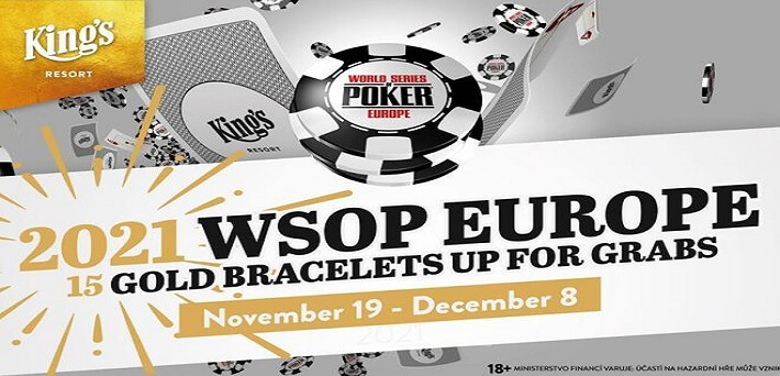 €12,000,000 GTD at 2021 WSOP Europe from November 19 – December 8