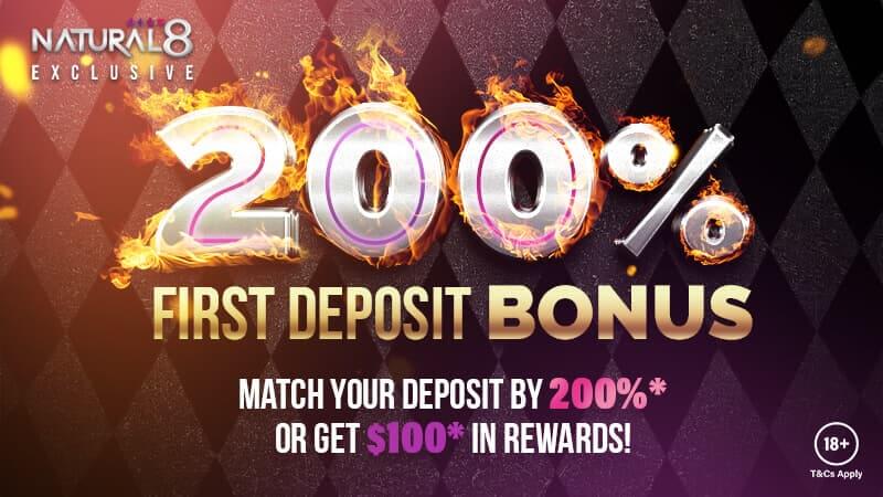 natural8 first deposit bonus