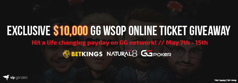 $10,0000 GG WSOP Online Ticket Giveaway