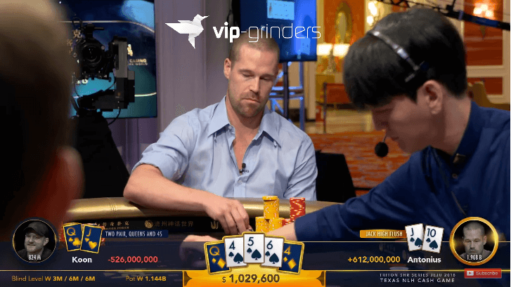 Biggest Pots from Triton Poker Million Dollar Cash Game Jeju Episode 5 & 6 featuring Tom Dwan and Patrik Antonius