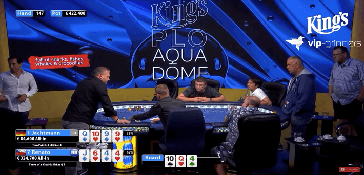 Watch the Highlights of the €200/€200 PLO Aqua Dome High Stakes Cash Game here