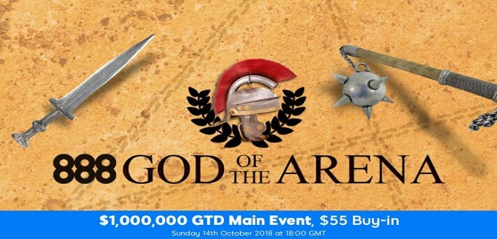 888poker celebrates launch of PKO tournaments and announcement of new software with $1.3 Million GTD God of the Arena Festival