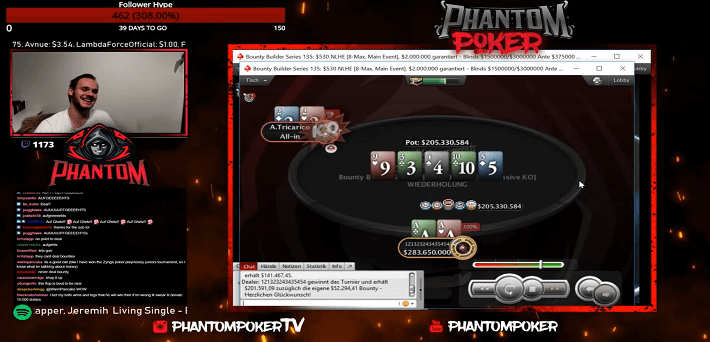 Watch 121323243435454 win the Bounty Builder Series Main Event for $306,000 and biggest Twitch score ever!