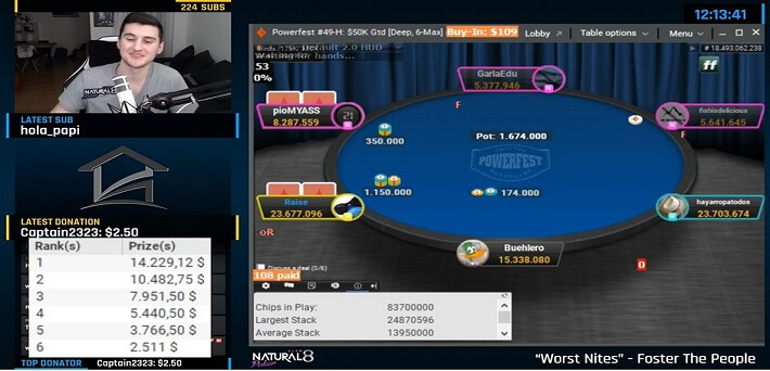 Watch the best videos from the $30,000,000 partypoker Powerfest here