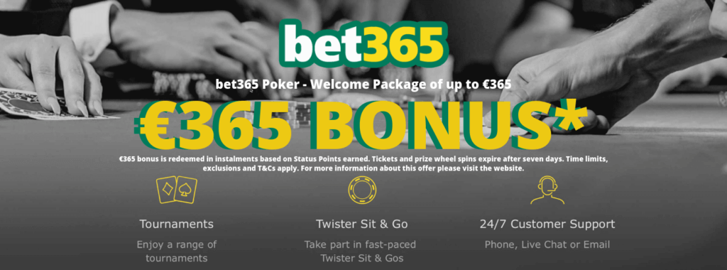 Bet365 Poker First Deposit Bonus