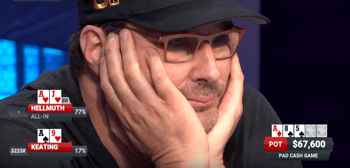 Phil Hellmuth doubles up then busts in back-to-back hands