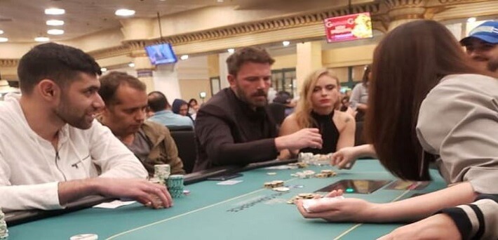 Movie Star Ben Affleck plays poker totally wasted at Commerce Casino