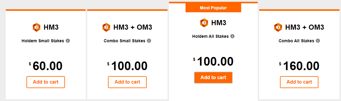 Holdem Manager Prices