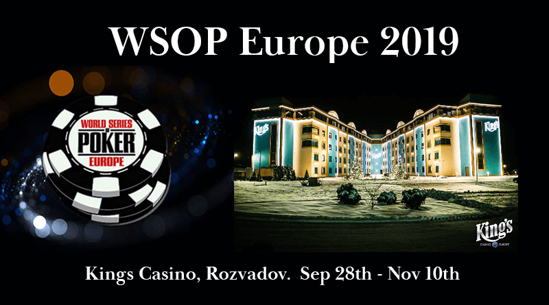The 2019 WSOP Europe Main Event kicks off today – Follow our Updates from the WSOPE Main Event here!