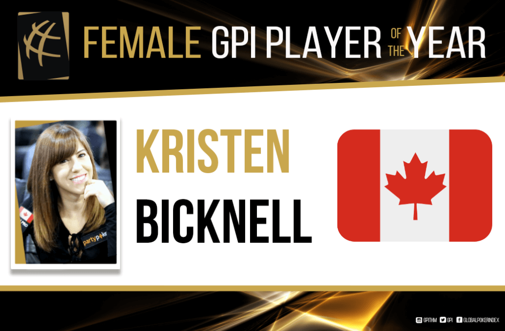 Kristen Bicknell GPI Female Player of the Year 2019