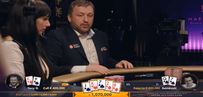 Poker Hand of the Week - Tony G