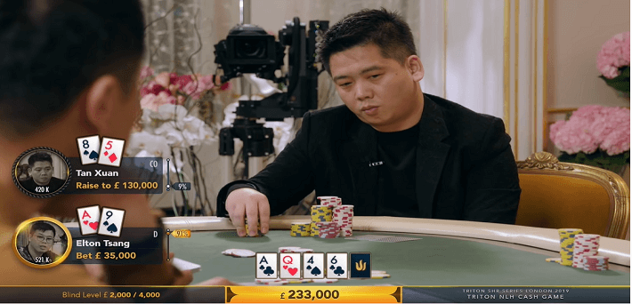 Poker Hand of the Week - Tan Xuan insane $288,583 Bluff with 85o at the Triton Poker London Cash Game