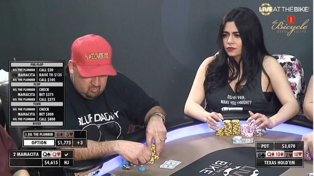 Poker Hand of the Week - Mamacita Sets a Trap