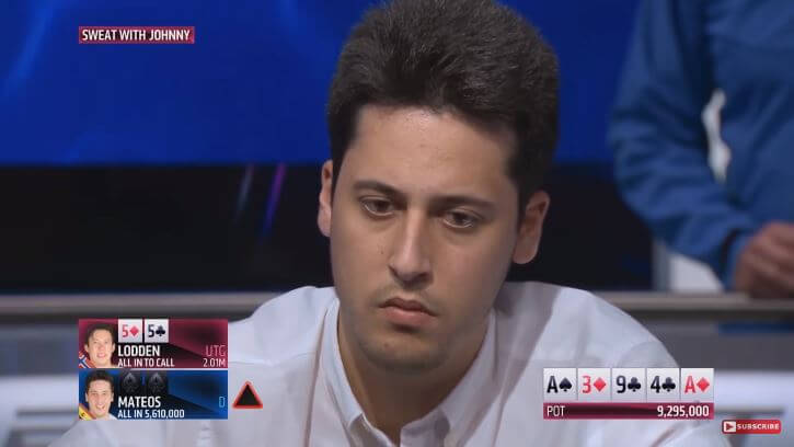 Poker Hand of the Week - Adrian Mateos legendary Three Barrel Bluff vs Johnny Lodden at the EPT Monte Carlo Final Table