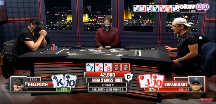 Watch High Stakes Duel Round 2 Phil Hellmuth vs. Antonio Esfandiari for $200,000 here!