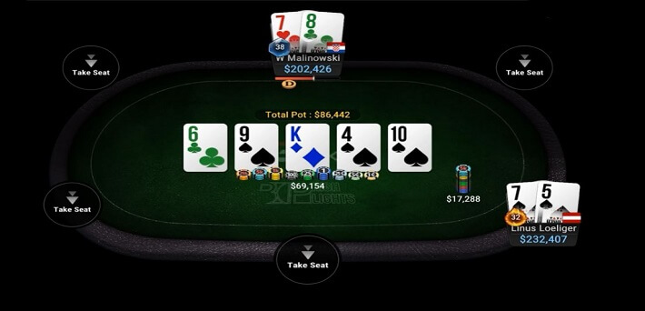 Poker Hand of the Week – LLinusLLove rivers the Flush while limitless makes a Straight at NL$500/$1,000