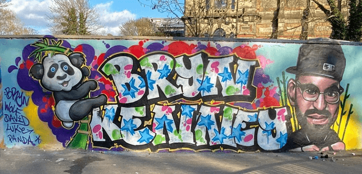 Bryn Kenney gets the graffiti GOAT treatment from Luke Schwartz