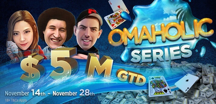 More than $5,000,000 GTD at GGPoker’s Omaholic Series from November 14-28