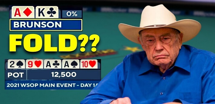 Poker Hand of the Week – Doyle Brunson's Incredible Fold With Trip Aces Top Kicker at the WSOP Main Event