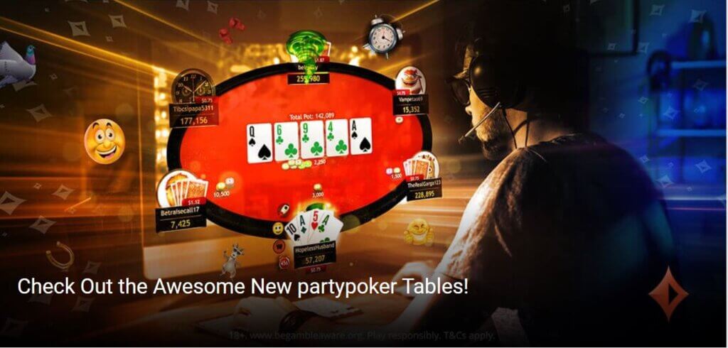 Check out the brand-new partypoker tables and their fantastic features!