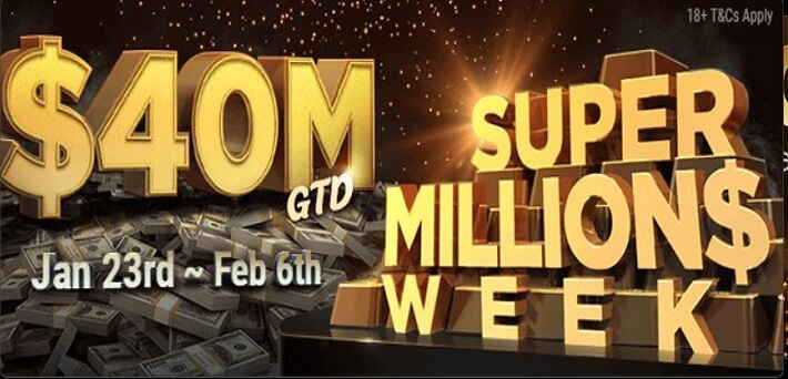 Biggest Ever Prize Pool Worth $40,000,000 at the Super MILLION$ Week
