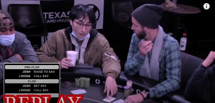 WTF! Player flips over one of his opponent’s cards in a $4,400 pot