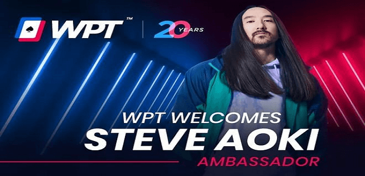 WPT Signs Superstar DJ Steve Aoki as Latest Ambassador!