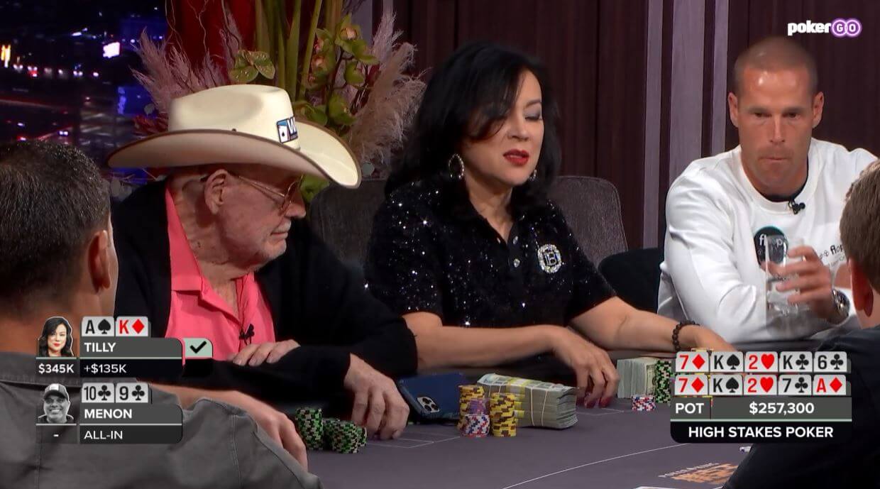 The Best Hands of High Stakes Poker Season 9 Episode 5 – Kim Hultman wins a $367,200 Pot from ultra-aggressive Jennifer Tilly