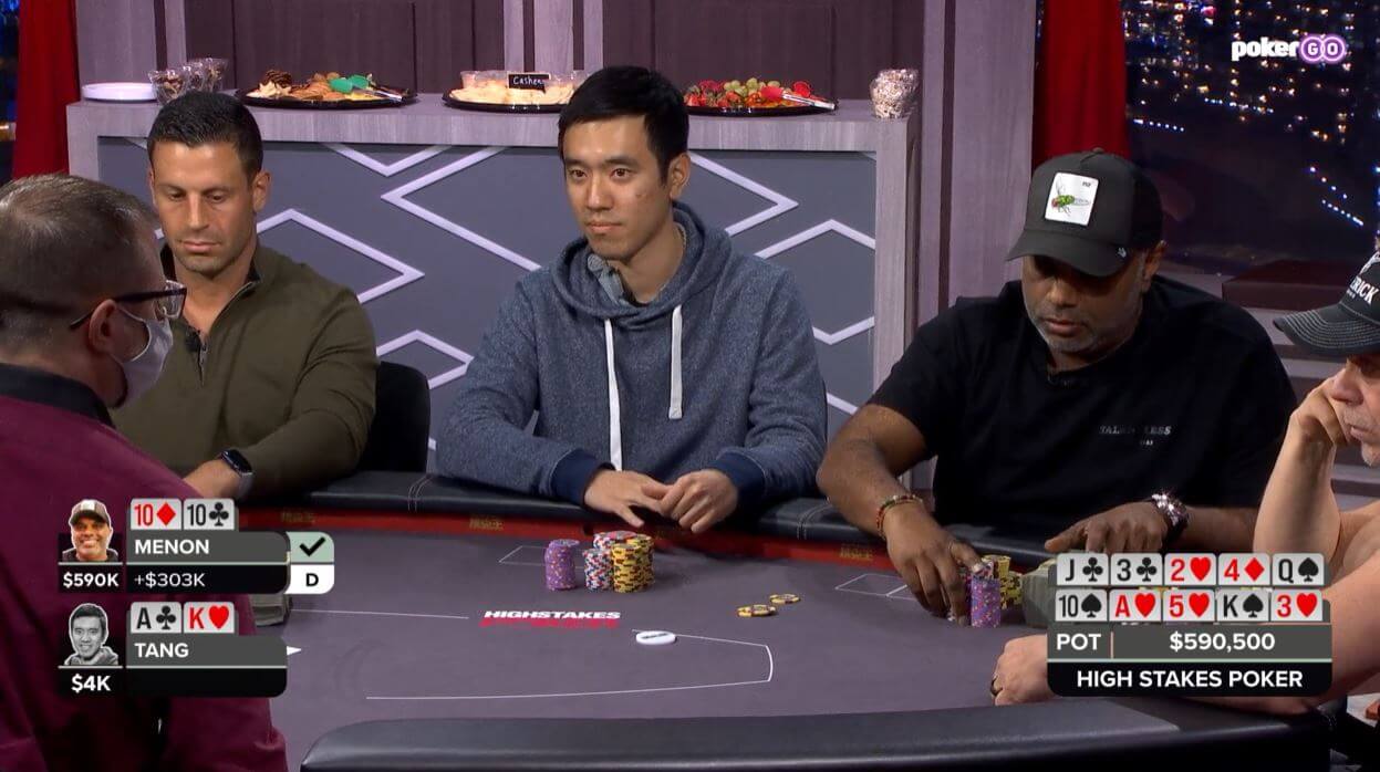 The Best Hands of High Stakes Poker Season 9 Episode 10 – Krish and Stanley Tang Clash in a $600,000 Pot