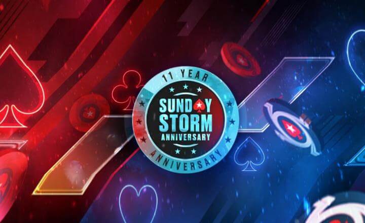 Play for only $11 for a huge $1,000,000 prize pool at the Sunday Storm 11th Anniversary!