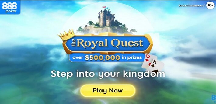 More than $500,000 in prizes up for grabs in the Royal Quest at 888poker