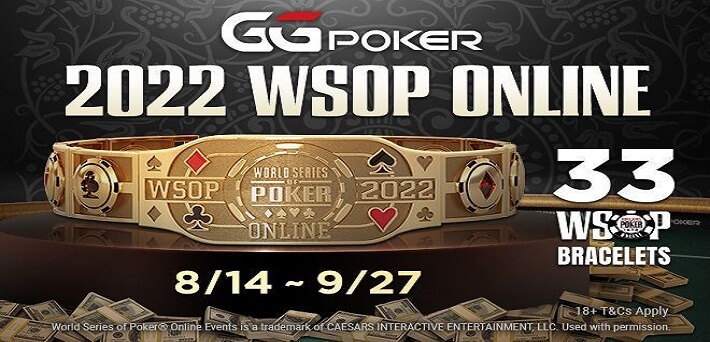 Don’t miss the 2022 WSOP Online Main Event at GGNetwork with an incredible $20,000,000 prize pool!