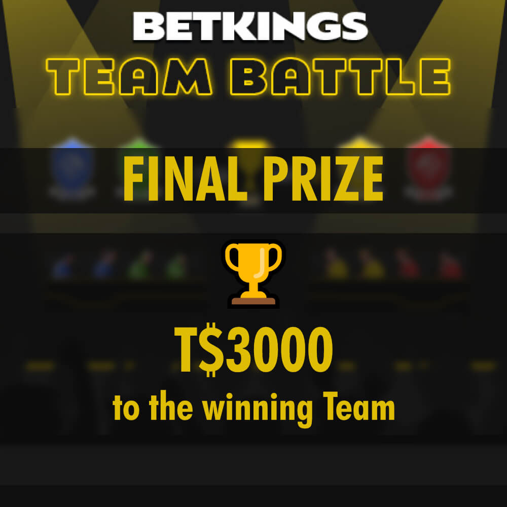 Huge cash prizes up for grabs at the BetKings Team Battle