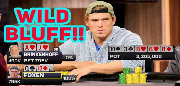 Poker Hand of the Week – Businessman Michael Brinkenhoff Stone Cold Bluffs Alex Foxen